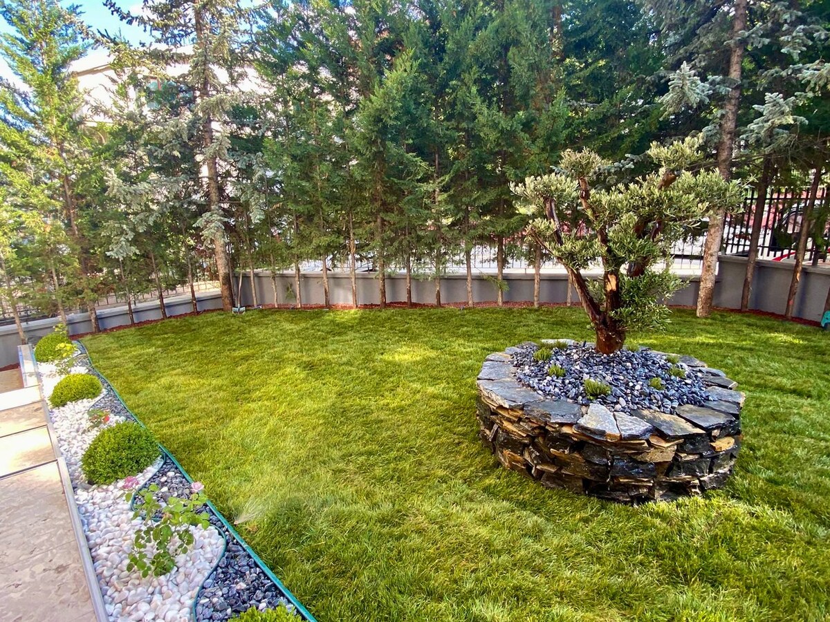 Villa Bahçesi ve Çim Alan — Eksen Peyzaj uygulaması